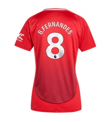 Manchester United Bruno Fernandes #8 Hemmatröja Kvinnor 2024-25 Kortärmad